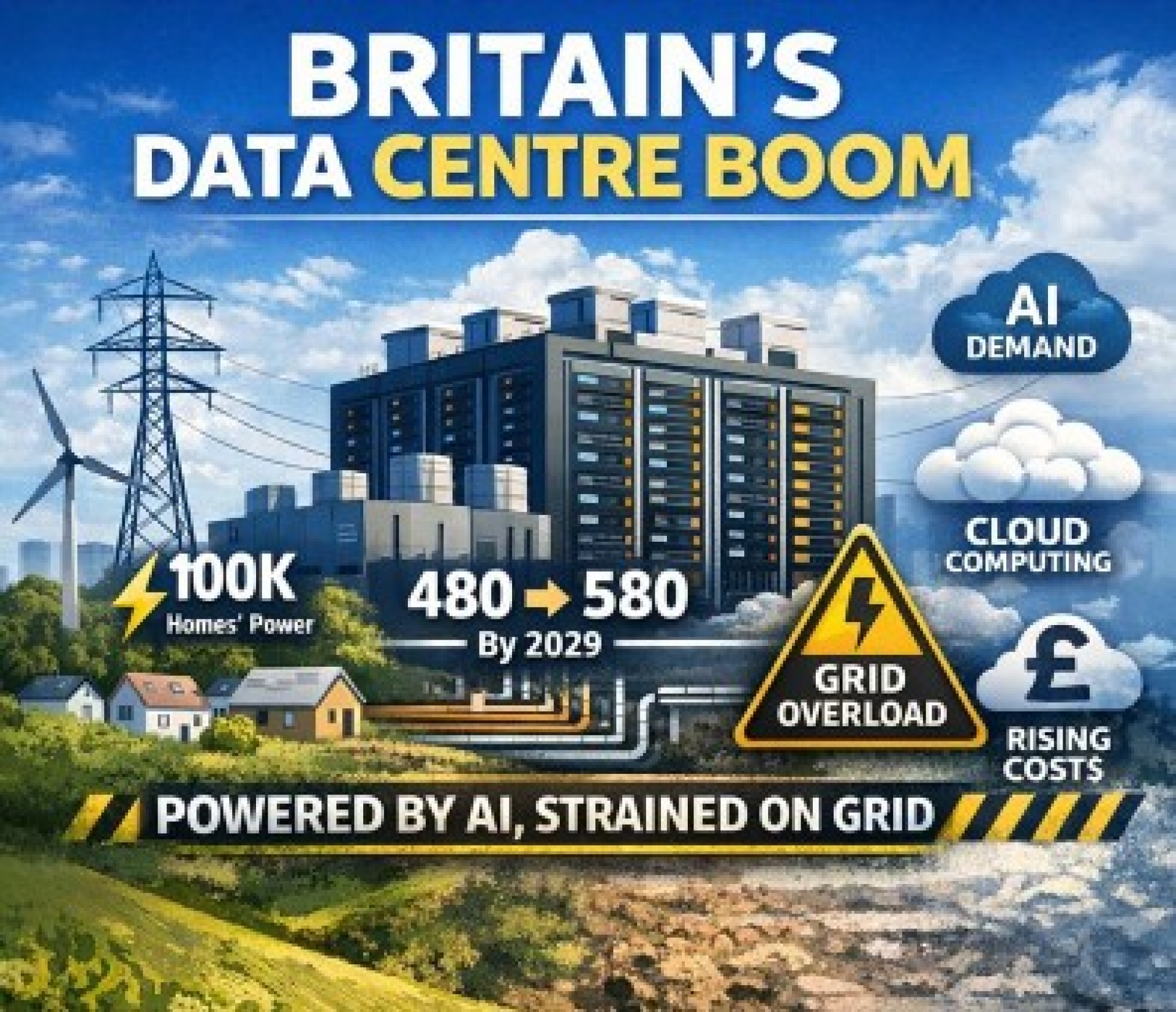How Data Centres Are Reshaping Britain’s Landscape and Energy Market